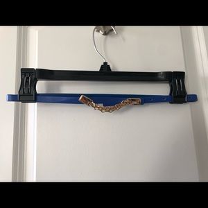 ❌SOLD❌ Blue belt with gold accent